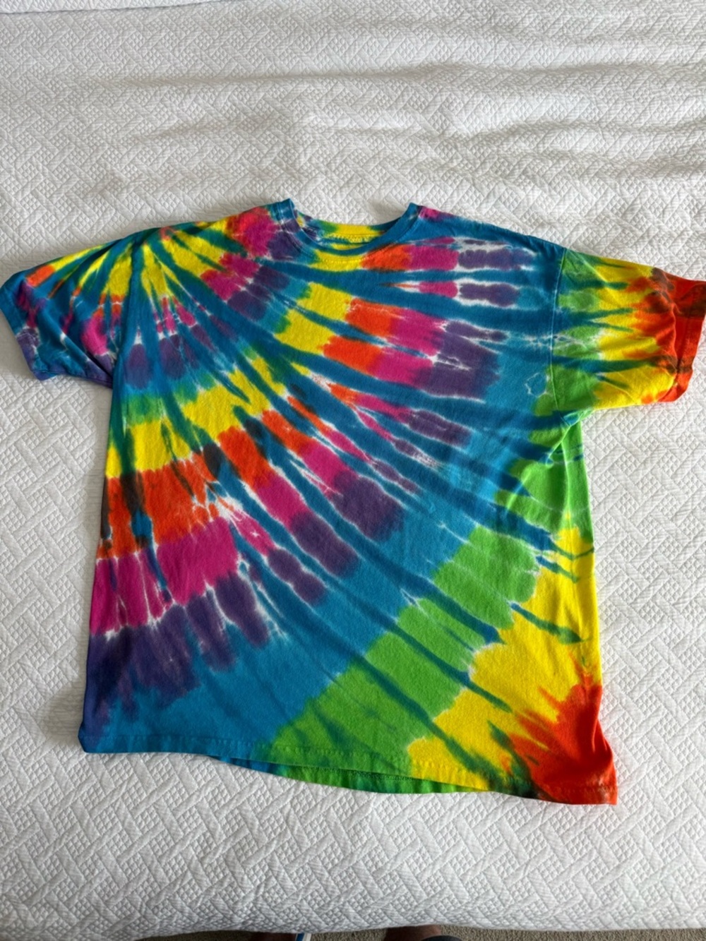 Unisex Etsy Custom Tie-Dye T-Shirt - Vibrant Multicolor XXL